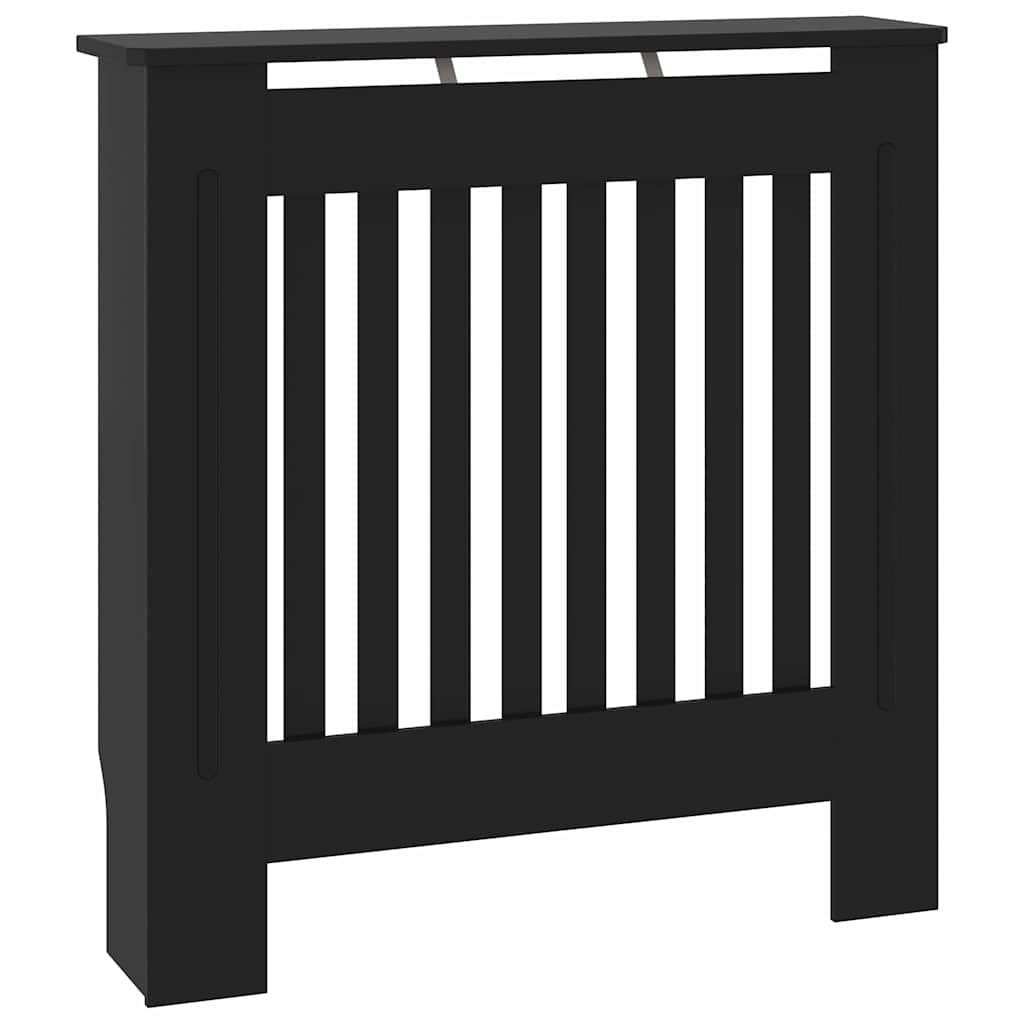 Copertura per radiatori Nero 78 x 19 x 81,5cm Legno multistrato