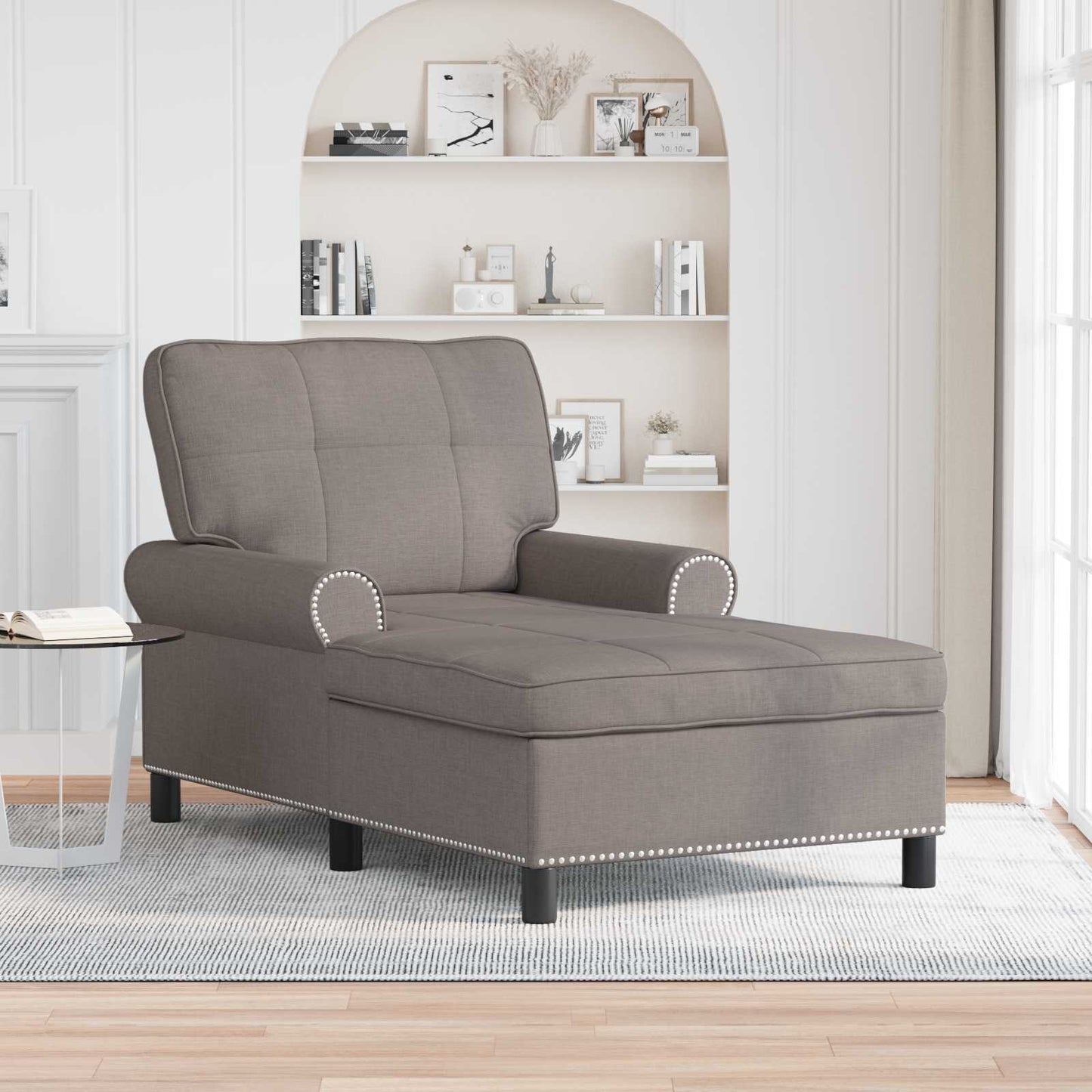Chaise Lounge con cuscino Talpa 91 x 157 x 91 cm Tessuto