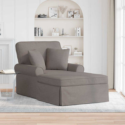 Chaise Longe con Gonna con cuscino 3 pcs Talpa Tessuto