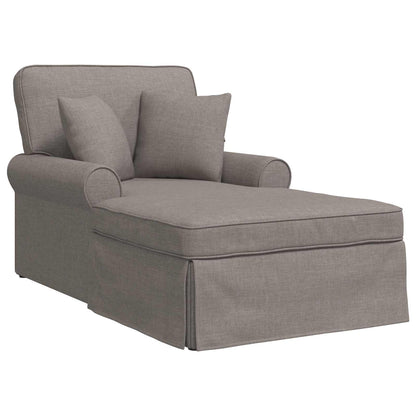 Chaise Longe con Gonna con cuscino 3 pcs Talpa Tessuto