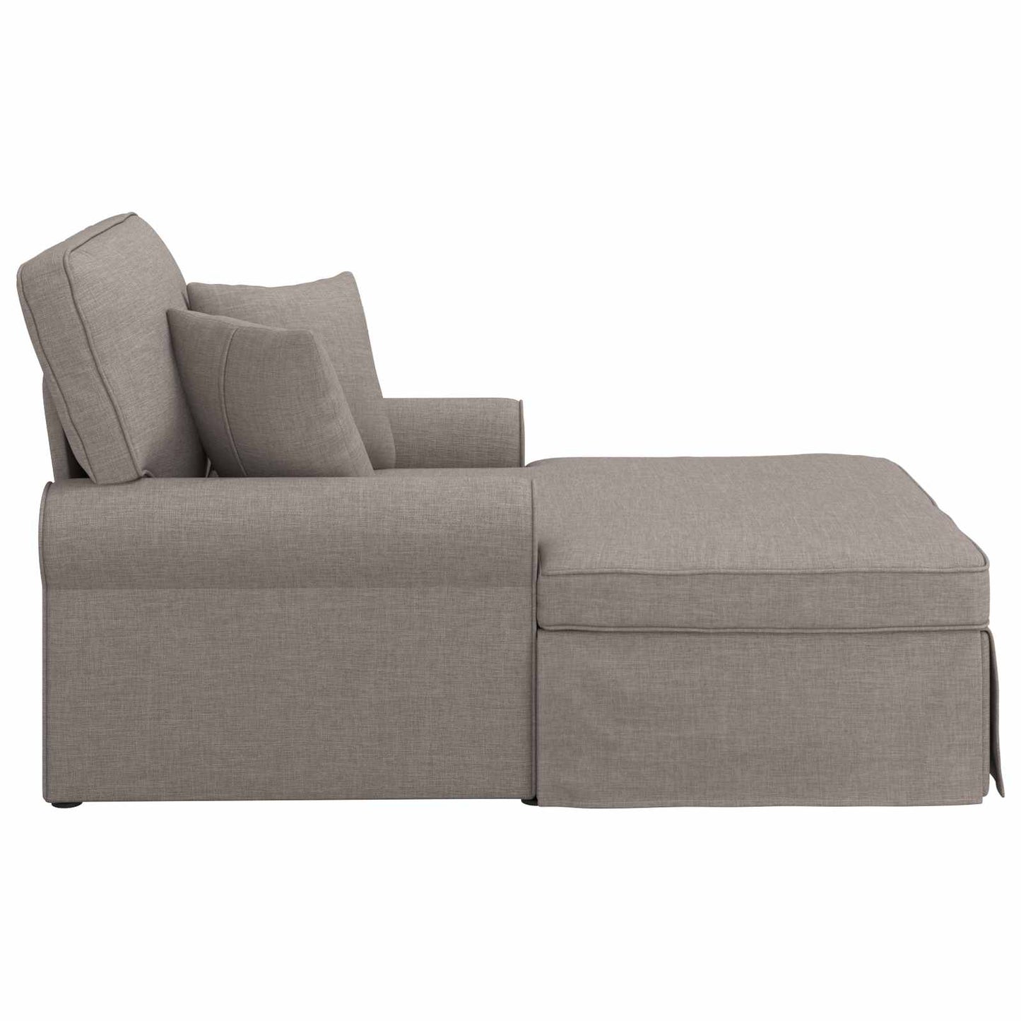 Chaise Longe con Gonna con cuscino 3 pcs Talpa Tessuto