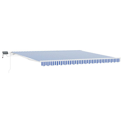 Tenda Retrattile Blu e Bianco 500 ÃƒÆ’Ã¢â‚¬â€ 300 cm