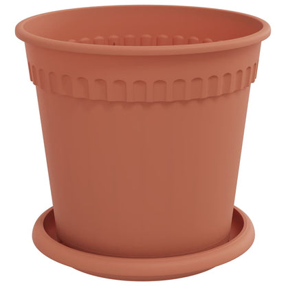 Vasi per Piante 6 pcs Rosso Mattone Ã˜ 17 x 14 cm Plastica