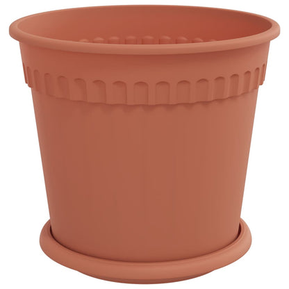 Vasi per Piante 6 pcs Rosso Mattone Ã˜ 19 x 16 cm Plastica