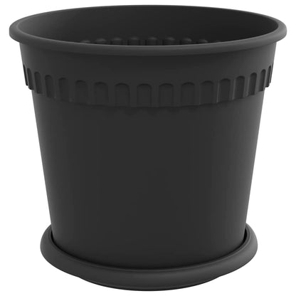 Vasi per Piante 6 pcs Nero ÃƒËœ 19 x 16 cm Plastica