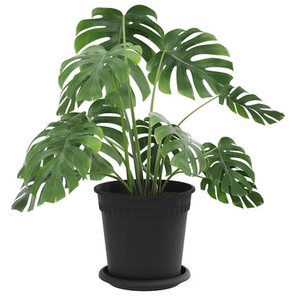 Vasi per Piante 24 pcs Nero Ã˜ 17 x 14 cm Plastica