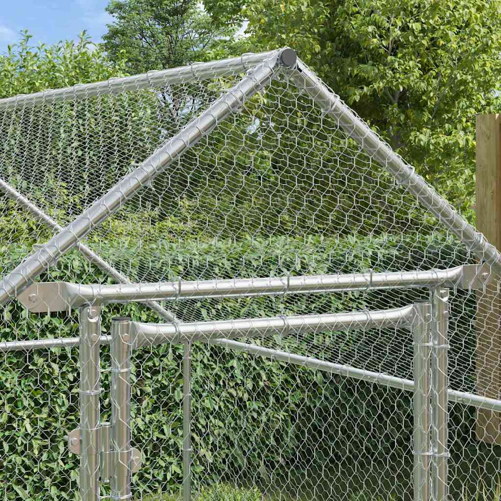 Gabbia per polli Argento 200x170x177cm Acciaio zincato