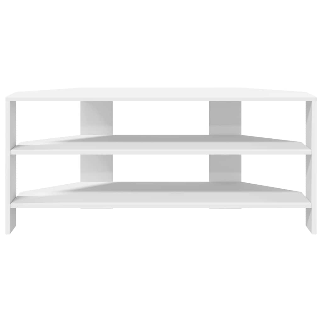 MobileTVAngolare Bianco 102x40,5x45cm Legno multistrato
