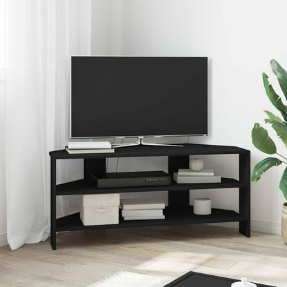 MobileTVAngolare Nero 102x40,5x45cm Legno multistrato