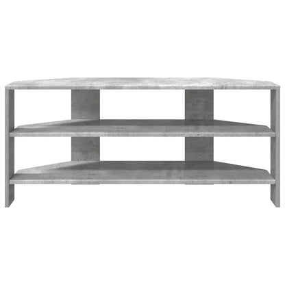 MobileTVAngolare Grigio cemento 102x40,5x45cm Legno multistrato