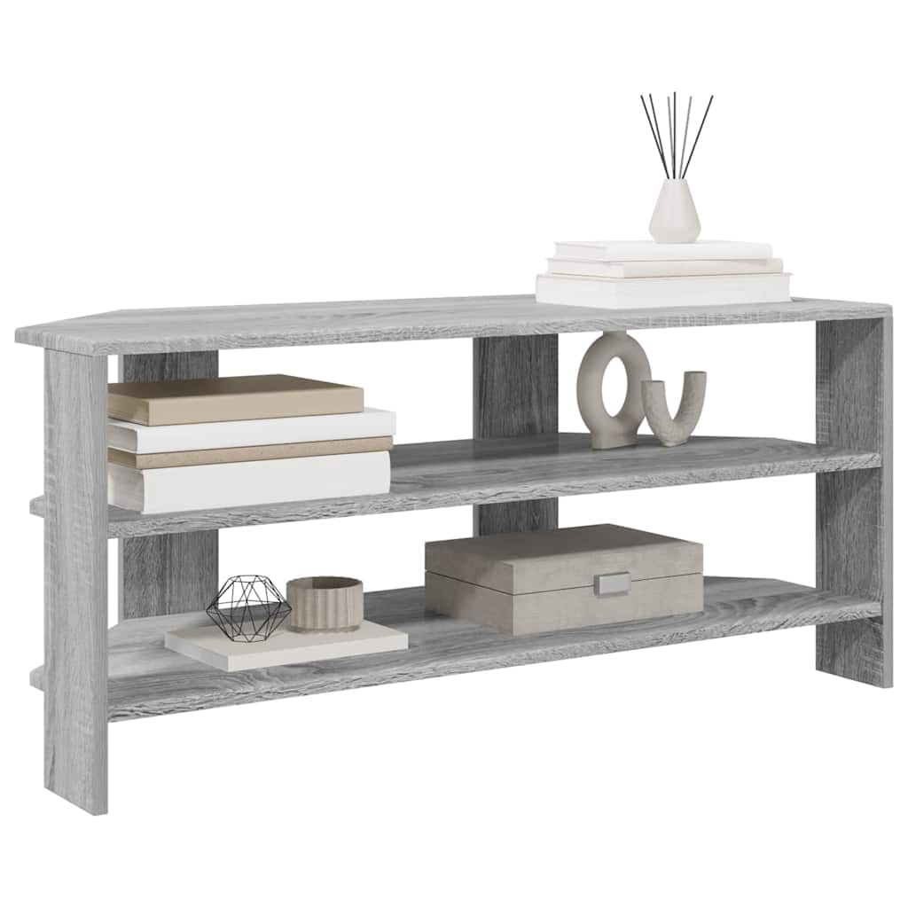 MobileTVAngolare Grigio Sonoma 102x40,5x45cm Legno multistrato