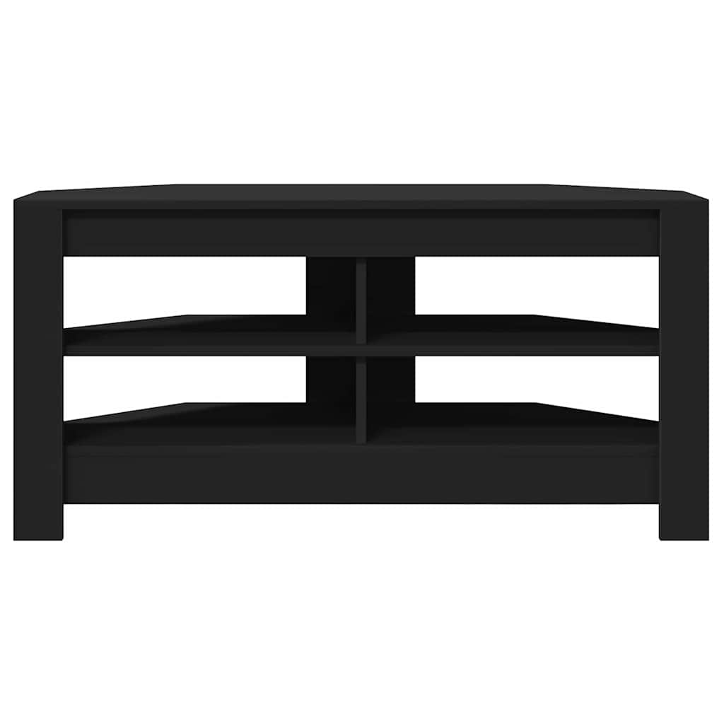 MobileTVAngolare Nero 102 x 40,5 x 45 cm Legno multistrato