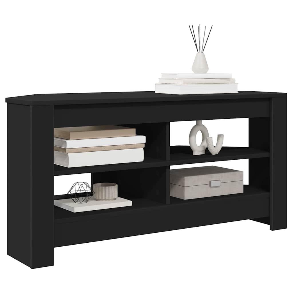 MobileTVAngolare Nero 102 x 40,5 x 45 cm Legno multistrato
