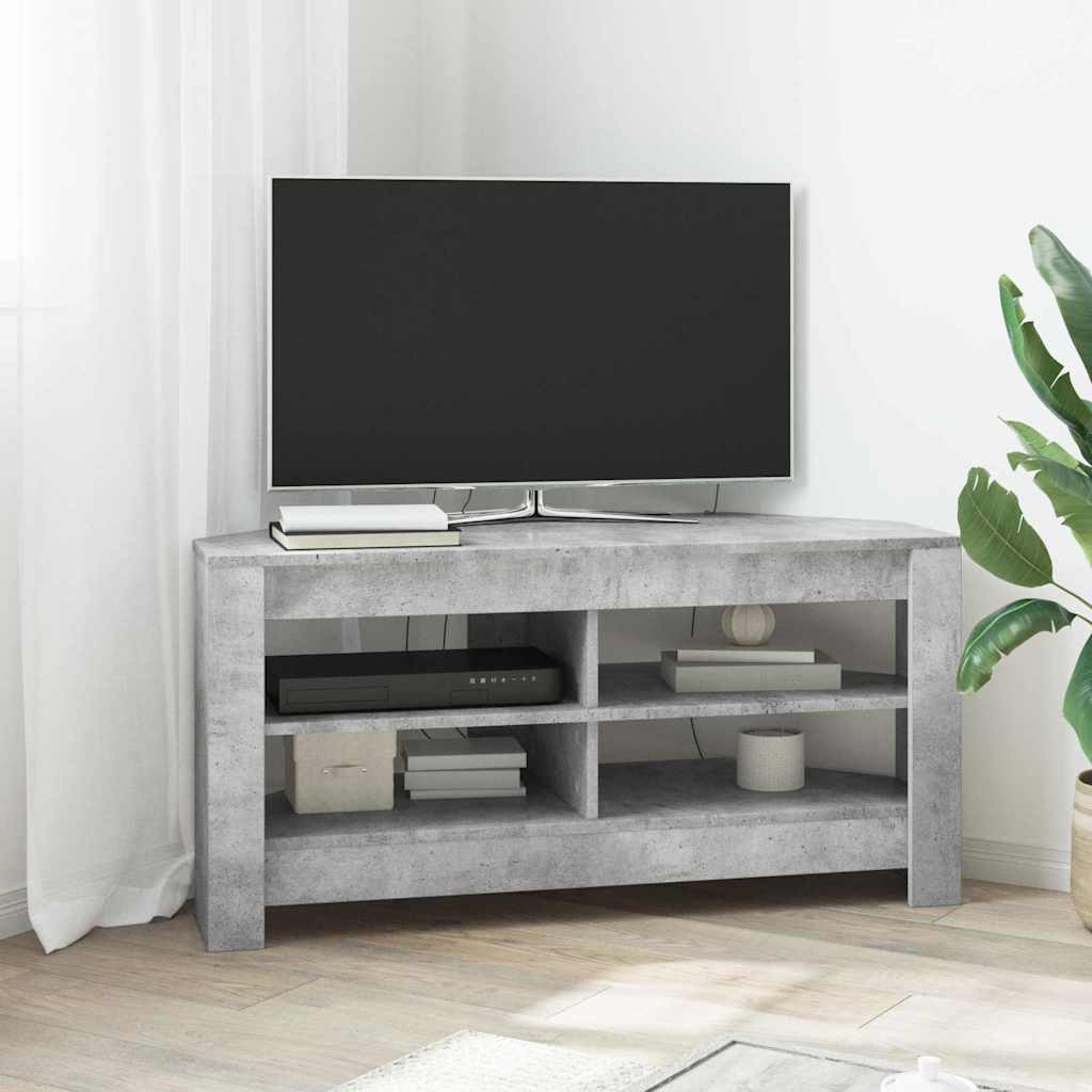 MobileTVAngolare Grigio cemento 102 x 40,5 x 45 cm
