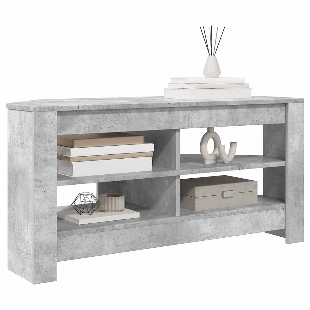 MobileTVAngolare Grigio cemento 102 x 40,5 x 45 cm