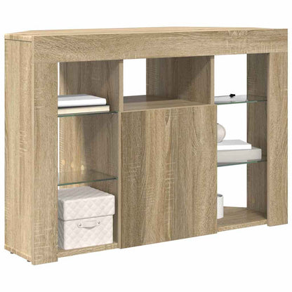 Mobile TV LED Angolare Rovere Sonoma 100x40x68cm