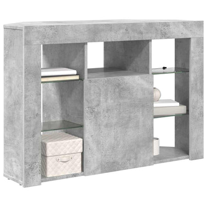 Mobile TV LED Angolare Grigio cemento 100x40x68cm