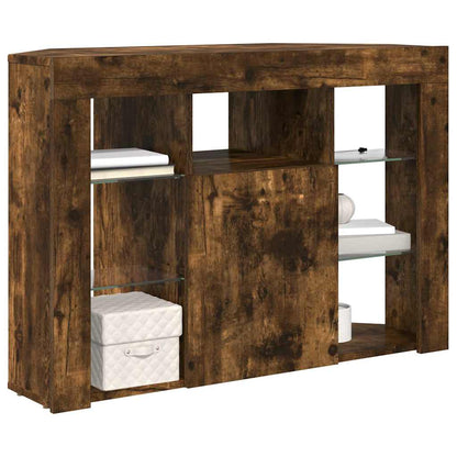 Mobile TV LED Angolare Rovere fumÃ© 100x40x68cm