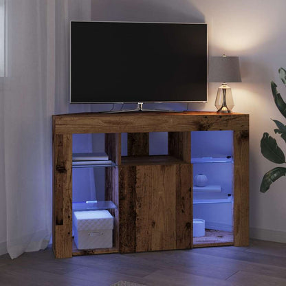 Mobile TV LED Angolare Legno vecchio 100x40x68cm