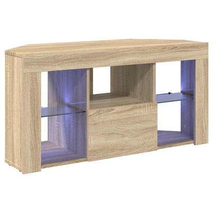 Mobile TV LED Angolare Rovere Sonoma 100 x 40 x 50 cm