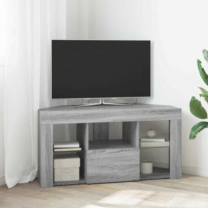 Mobile TV LED Angolare Grigio Sonoma 100 x 40 x 50 cm