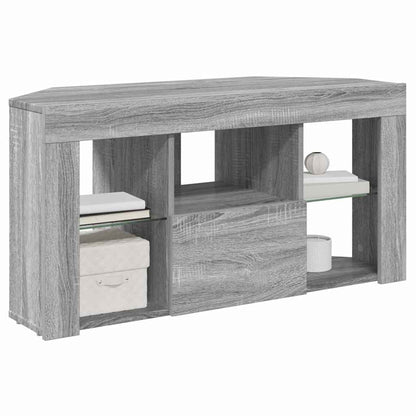 Mobile TV LED Angolare Grigio Sonoma 100 x 40 x 50 cm