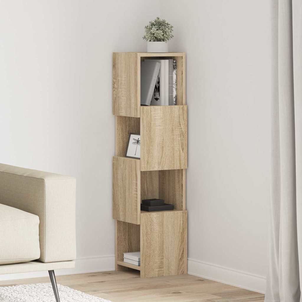 Mobile angolare Rovere Sonoma 25,5x25x102cm Legno multistrato