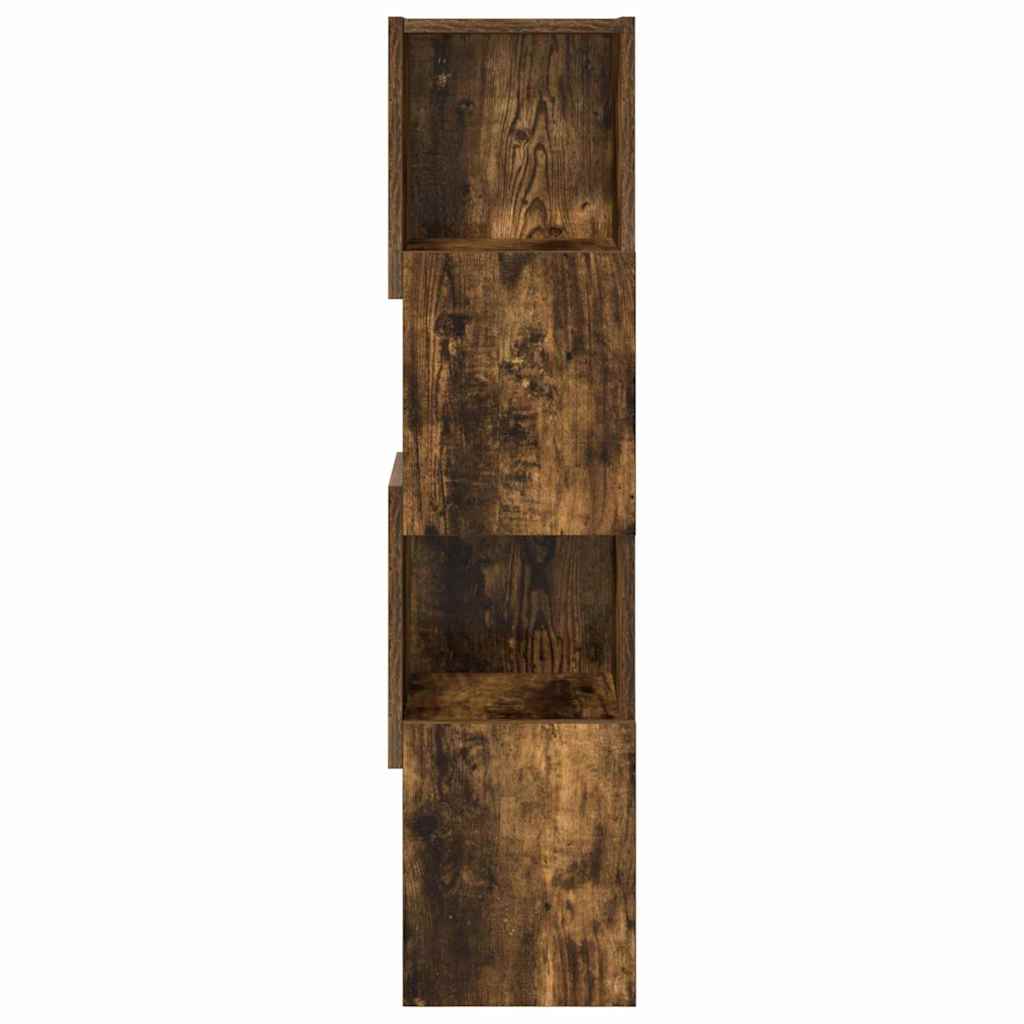 Mobile angolare Rovere fumÃ© 25,5x25x102cm Legno multistrato