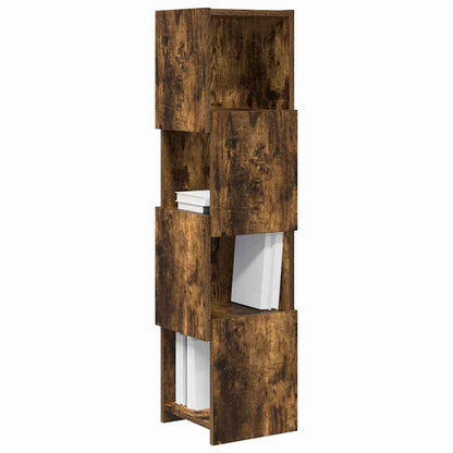 Mobile angolare Rovere fumÃ© 25,5x25x102cm Legno multistrato