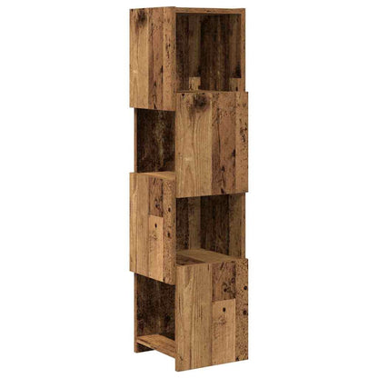Mobile angolare Legno vecchio 25,5x25x102cm Legno multistrato