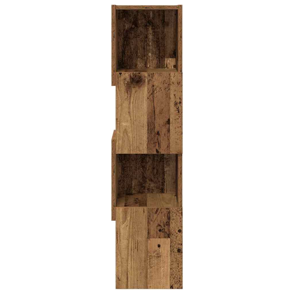 Mobile angolare Legno vecchio 25,5x25x102cm Legno multistrato