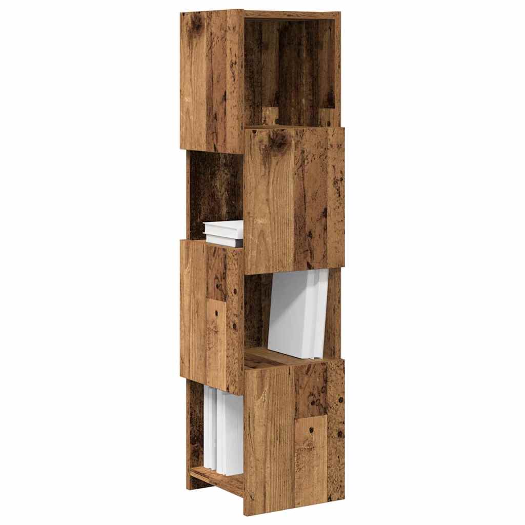 Mobile angolare Legno vecchio 25,5x25x102cm Legno multistrato