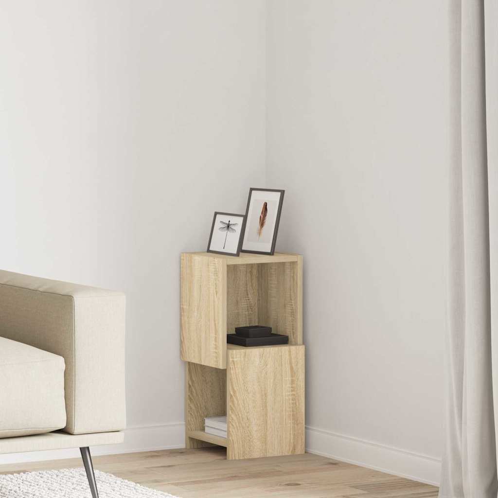 Mobile angolare Rovere Sonoma 25,5x25x55cm Legno multistrato