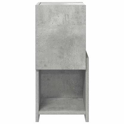 Mobile angolare Grigio cemento 25,5x25x55cm Legno multistrato