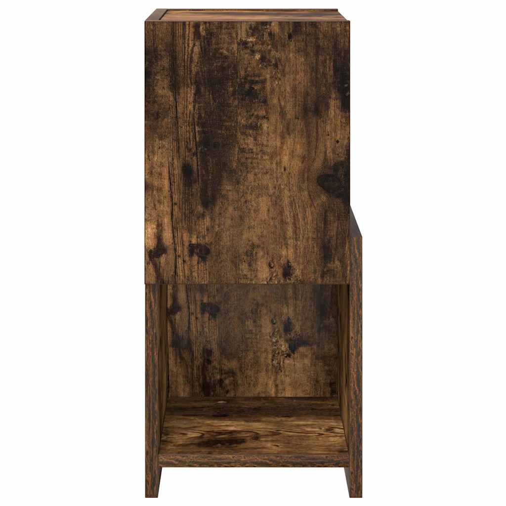 Mobile angolare Rovere fumÃ© 25,5x25x55cm Legno multistrato