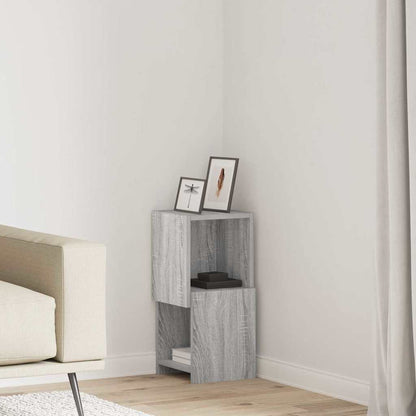 Mobile angolare Grigio Sonoma 25,5x25x55cm Legno multistrato