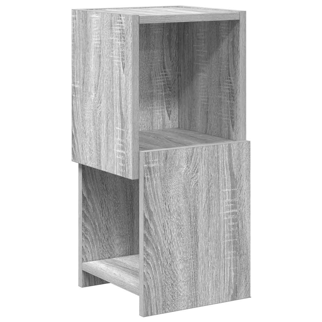 Mobile angolare Grigio Sonoma 25,5x25x55cm Legno multistrato