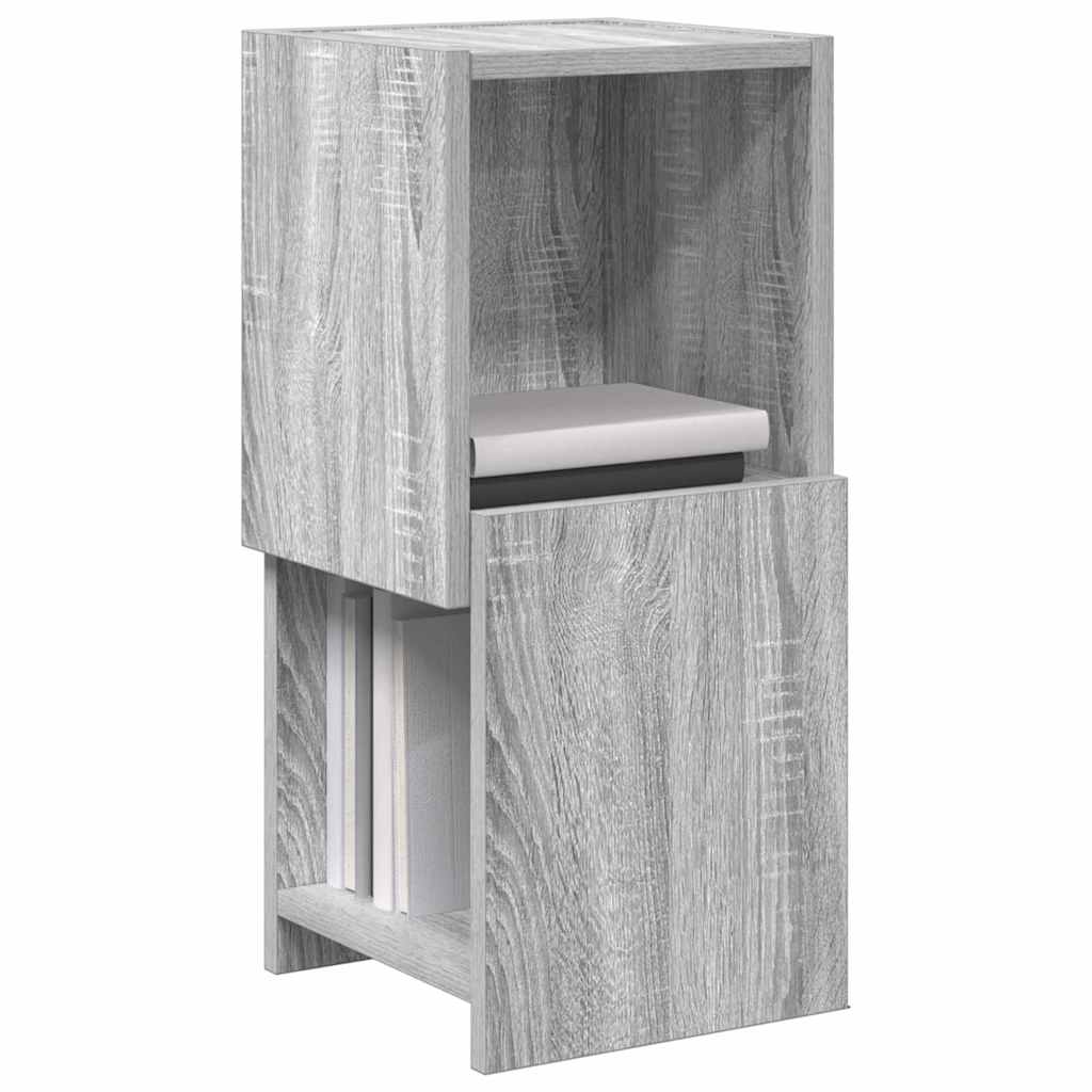 Mobile angolare Grigio Sonoma 25,5x25x55cm Legno multistrato