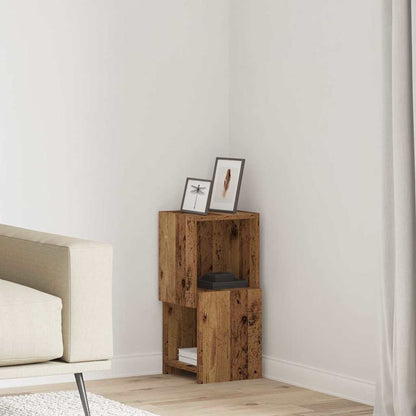 Mobile angolare Legno vecchio 25,5x25x55cm Legno multistrato
