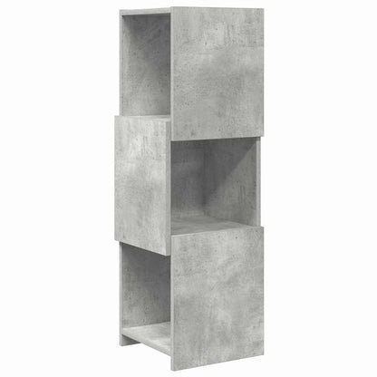 Mobile angolare Grigio cemento 30,5x30x95cm Legno multistrato