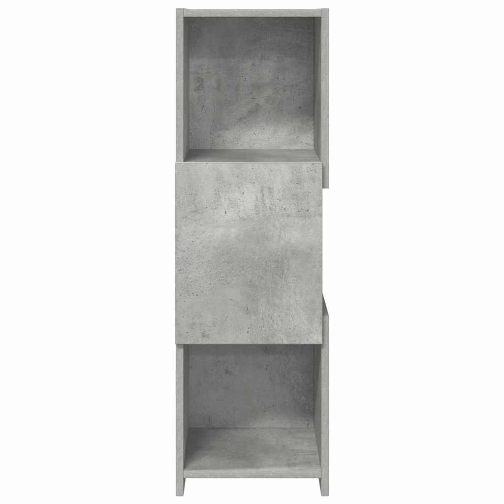 Mobile angolare Grigio cemento 30,5x30x95cm Legno multistrato