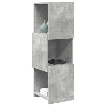 Mobile angolare Grigio cemento 30,5x30x95cm Legno multistrato