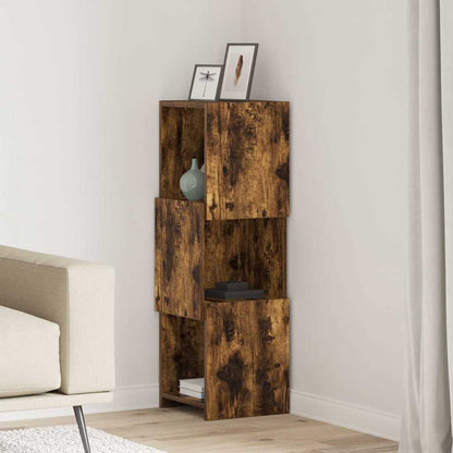 Mobile angolare Rovere fumÃ© 30,5x30x95cm Legno multistrato