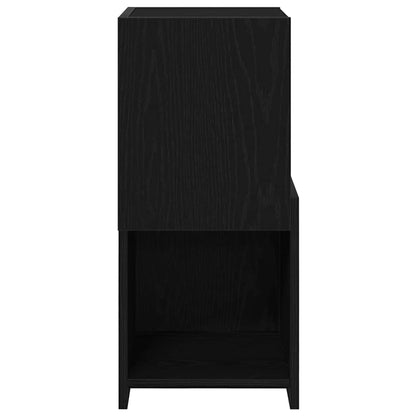 Mobile angolare Rovere Nero 30,5x30x65cm Legno multistrato