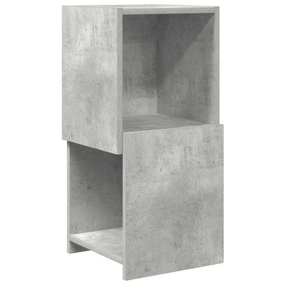 Mobile angolare Grigio cemento 30,5x30x65cm Legno multistrato