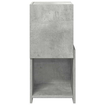 Mobile angolare Grigio cemento 30,5x30x65cm Legno multistrato