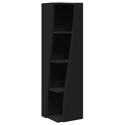 Mobile angolare Nero 27,5x27x102cm Legno multistrato