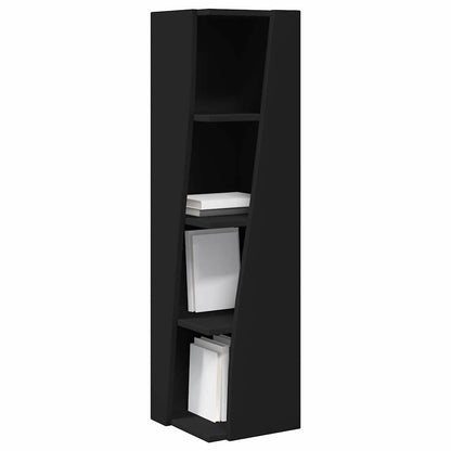 Mobile angolare Nero 27,5x27x102cm Legno multistrato