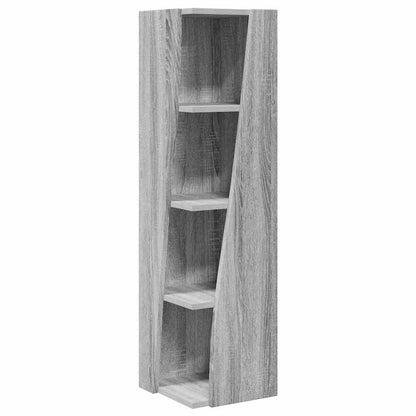Mobile angolare Grigio Sonoma 27,5x27x102cm Legno multistrato
