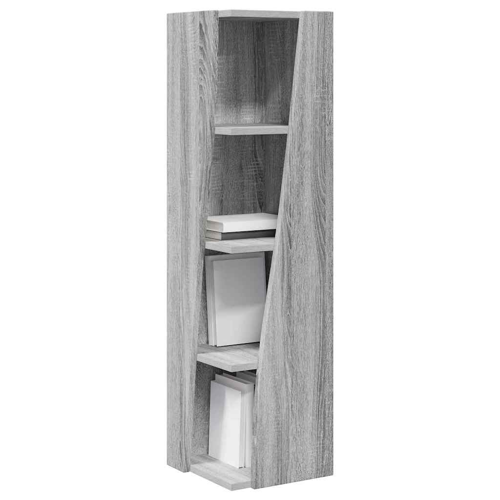 Mobile angolare Grigio Sonoma 27,5x27x102cm Legno multistrato